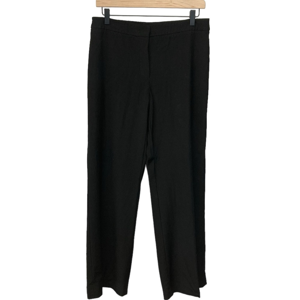 Agnona slacks wool black (Euro 44) wide leg Italian made